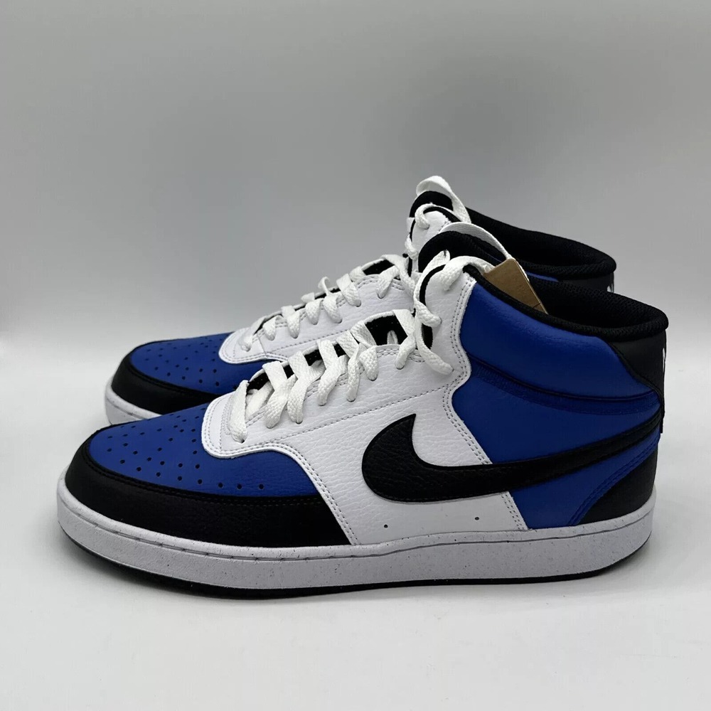 Nike Court Vision Mid NN AF Sneakers Mens 12 Blue/Black/White Shoes FQ8740-480